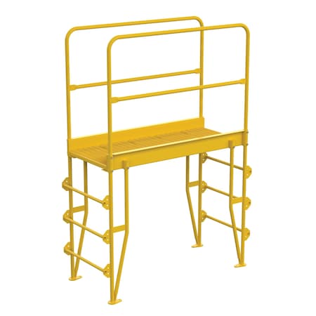 Vestil Cross-Over Ladder, Vertical, 4 Step, 44 COLV-4-46-44